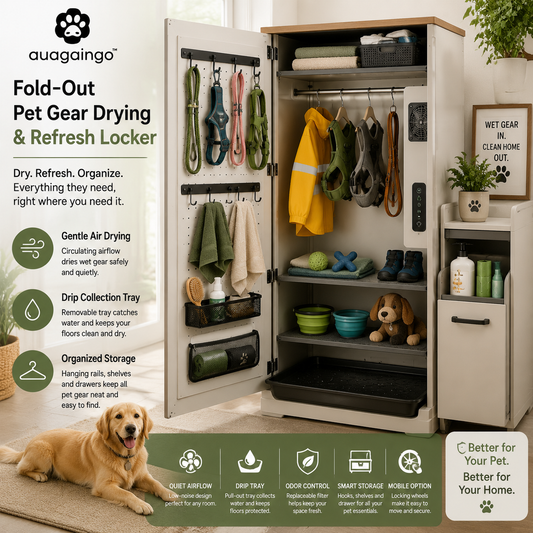 auagaingo™ Fold-Out Pet Gear Drying & Refresh Locker