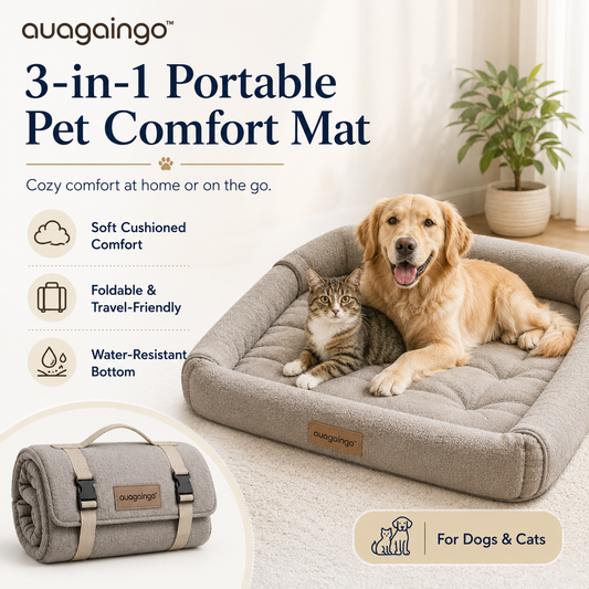 auagaingo™ 3-in-1 Portable Pet Comfort Mat
