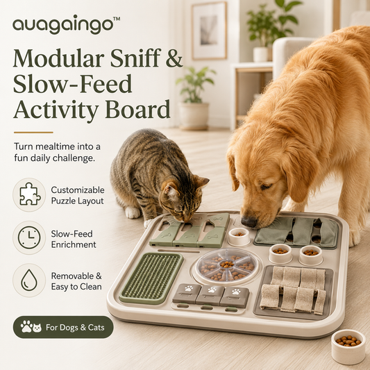 auagaingo™ Modular Sniff & Slow-Feed Activity Board