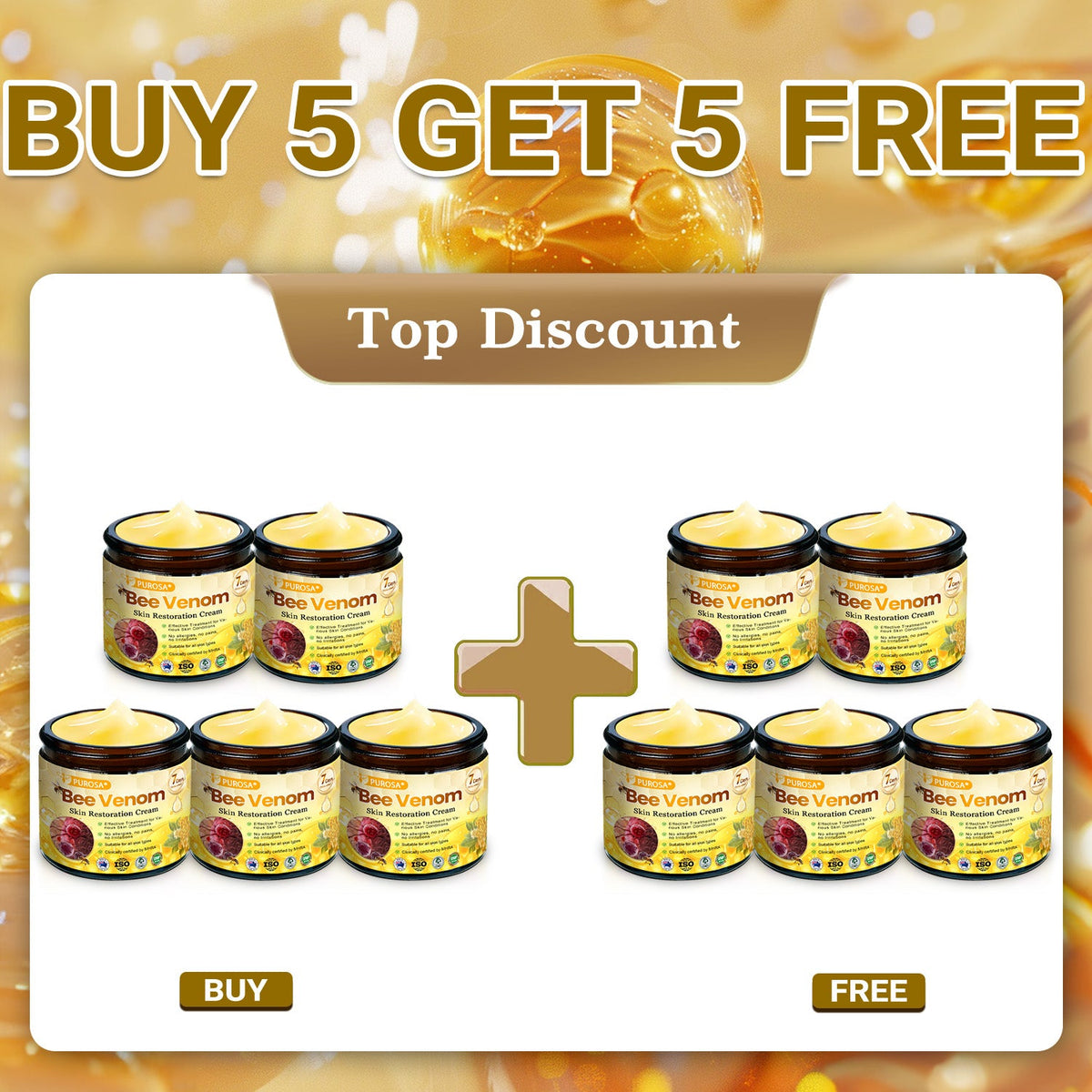 Limited to 10 jars! 🌟PUROSA®—Exclusive 30% discount, restore your skin's youthful glow in just 1-3 weeks! A rare opportunity — won’t be available again until next year, don’t miss out!180-day money-back guarantee, full refund with no risk!