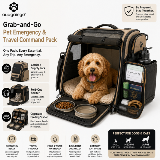 auagaingo™ Grab-and-Go Pet Emergency & Travel Command Pack